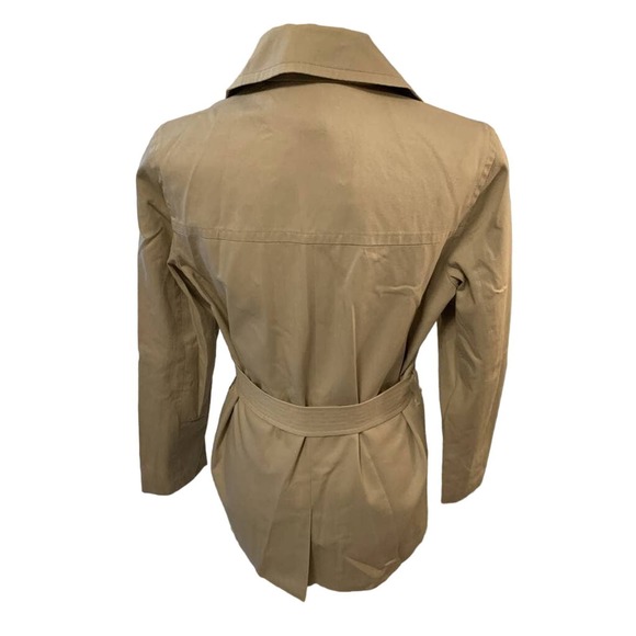 Banana Republic Tan Short Trench Coat, XS * wom897 - Picture 2 of 13